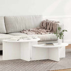 Mesa de Café 2 pcs Madera maciza de pino