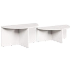 Mesa de Café 2 pcs Madera maciza de pino