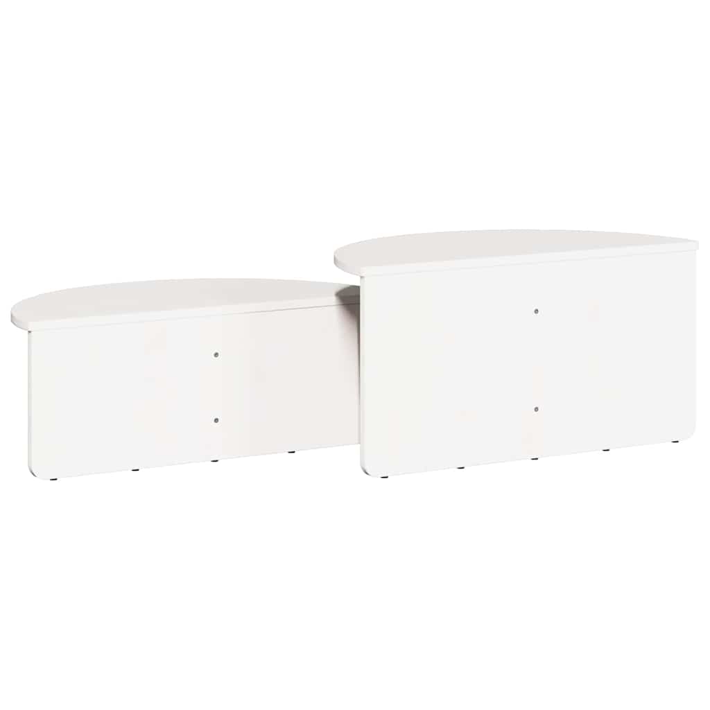 Mesa de Café 2 pcs Madera maciza de pino