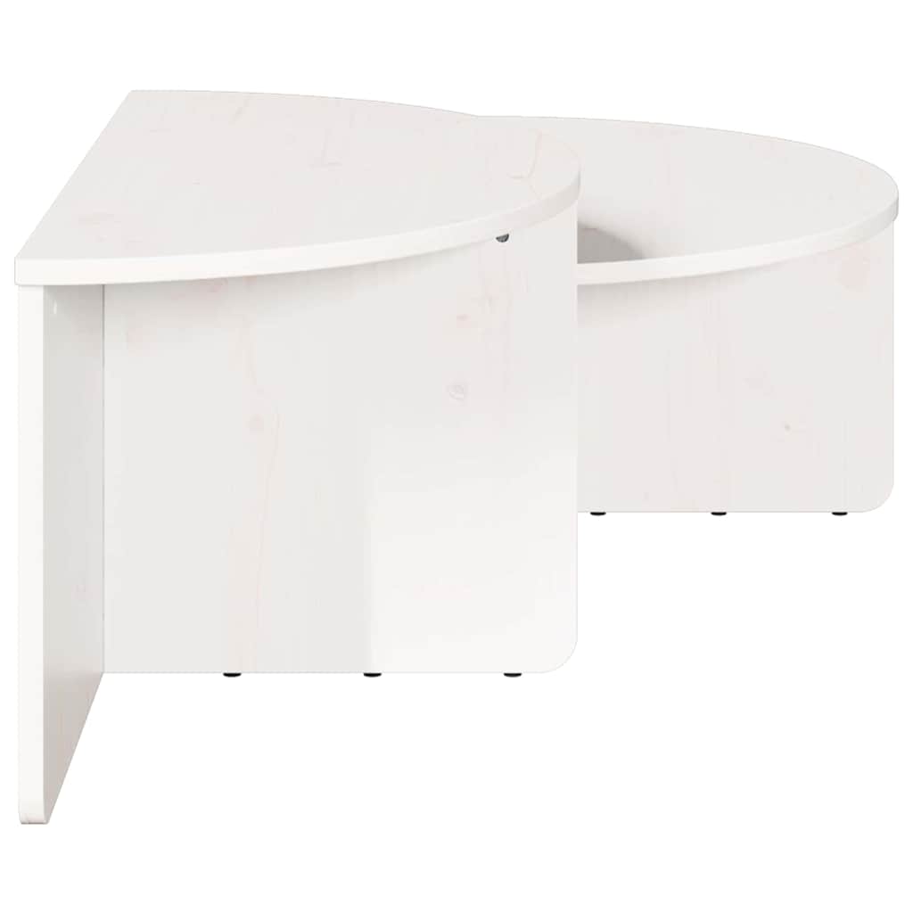 Mesa de Café 2 pcs Madera maciza de pino
