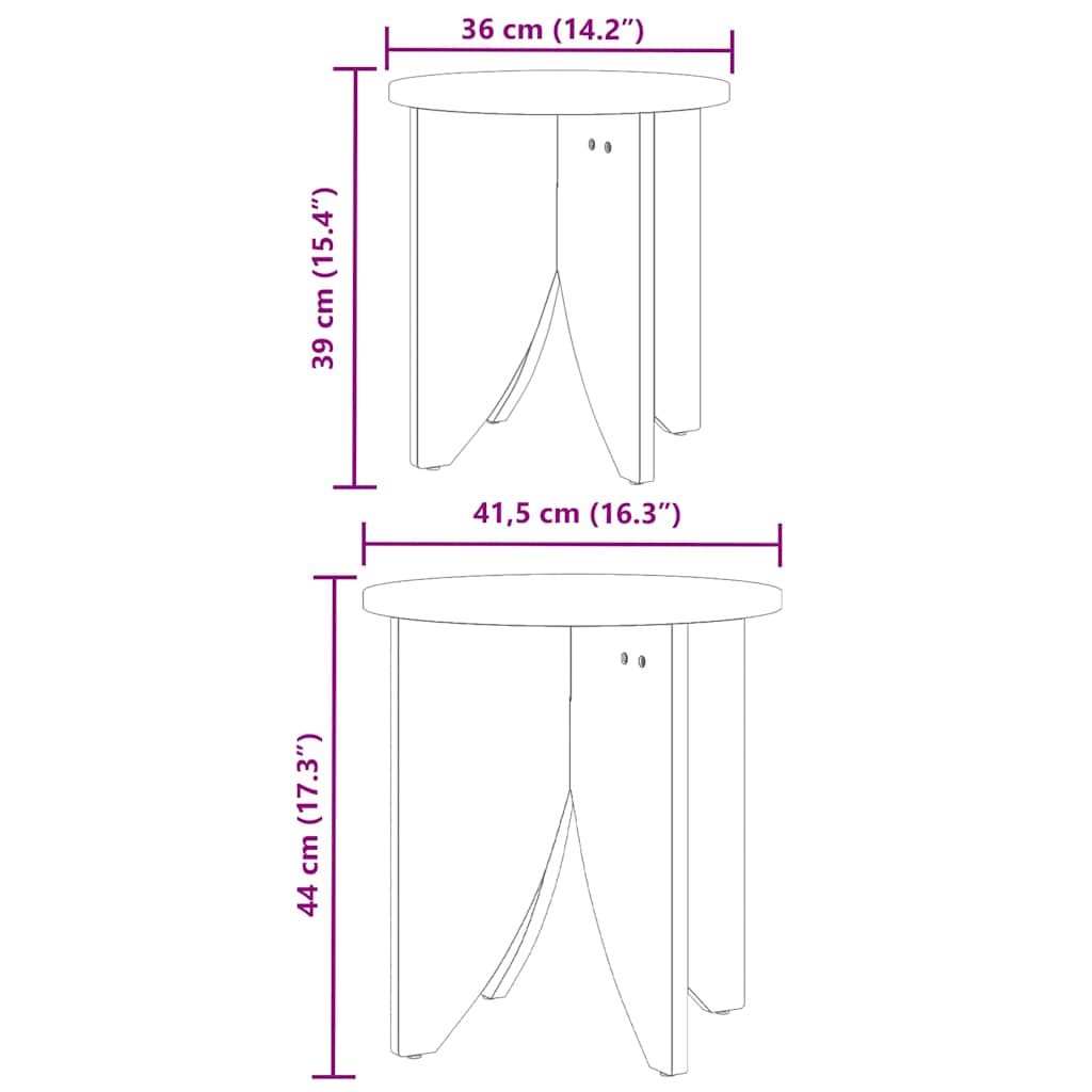 Mesa de Café 2 pcs