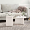 Mesa de Café 2 pcs Madera maciza de Pino