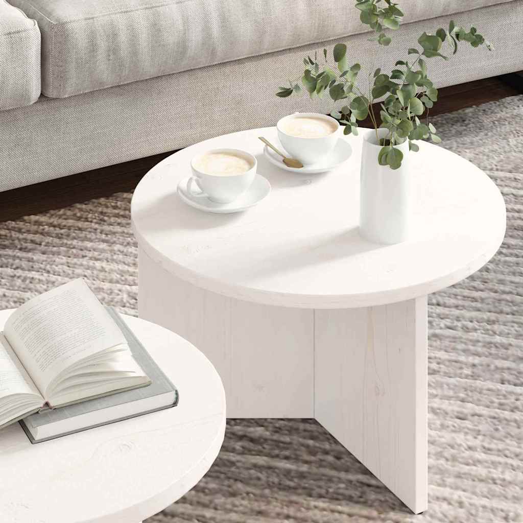 Mesa de Café 2 pcs Madera maciza de Pino