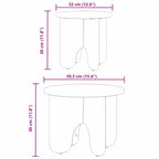 Mesa de Café 2 pcs Madera maciza de Pino