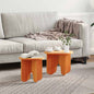Coffee Table 2 pcs Solid Pine Wood