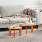 Mesa de Café 2 pcs Madera maciza de Pino