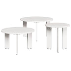 Mesa de Café 3 pcs Madera maciza de pino