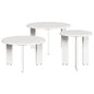 Mesa de Café 3 pcs Madera maciza de pino