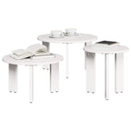 Mesa de Café 3 pcs Madera maciza de pino
