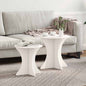2 Piece Coffee Table Solid Pine Wood