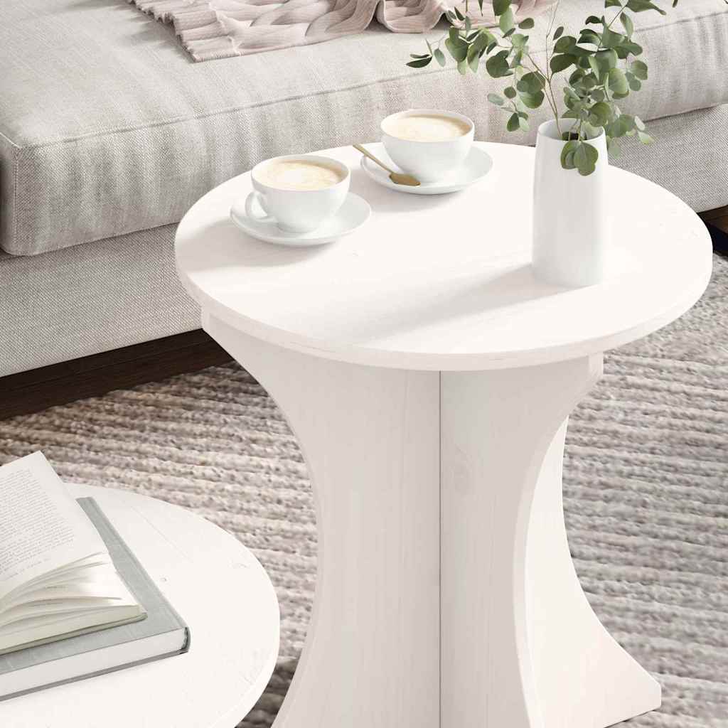 Mesa de Café 2 pcs Madera maciza de pino
