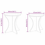 Mesa de Café 2 pcs Madera maciza de pino