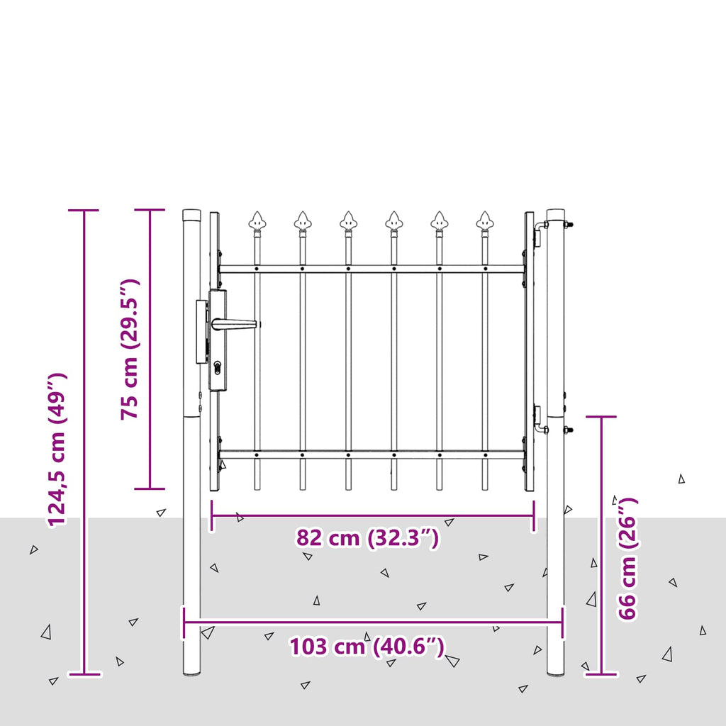 Puerta de cerca BOXTEL 103 x 124,5 cm