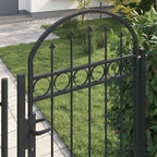 Poste de Valla ASSEN 200 x 88 x 14 cm Acero Gris Con cerradura