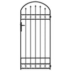Poste de Valla ASSEN 200 x 88 x 14 cm Acero Gris Con cerradura