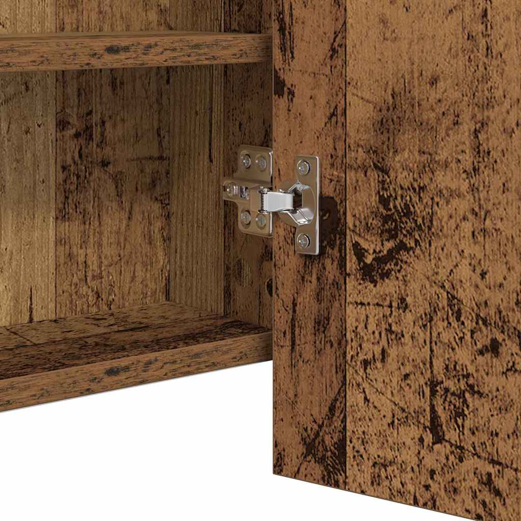Espejo LED Cabinet con estante Madera vieja 100 x 12 x 45 cm