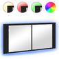 LED Mirror Cabinet with Shelf Old Wood 100 x 12 x 45 cm