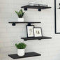 Shelf Board 4 pcs Brown 100 x 10 x 1.5 cm