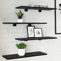 Shelf Board 4 pcs Brown 100 x 10 x 1.5 cm