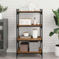 Shelf Board 4 pcs Brown 100 x 10 x 1.5 cm