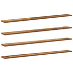 Tablero de Estantería 4 pcs Marrón 100 x 10 x 1,5 cm