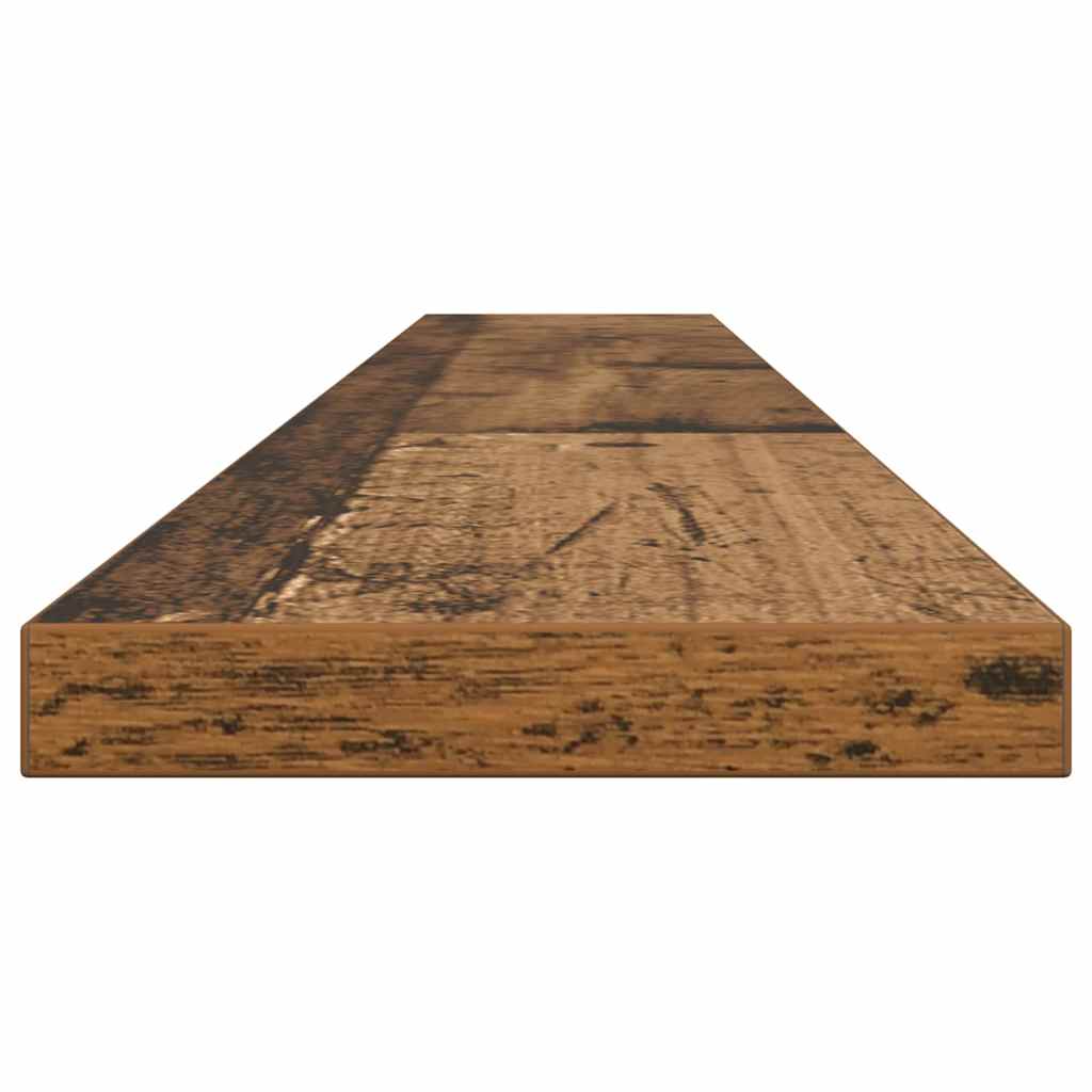 Tablero de Estantería 4 pcs Marrón 100 x 10 x 1,5 cm