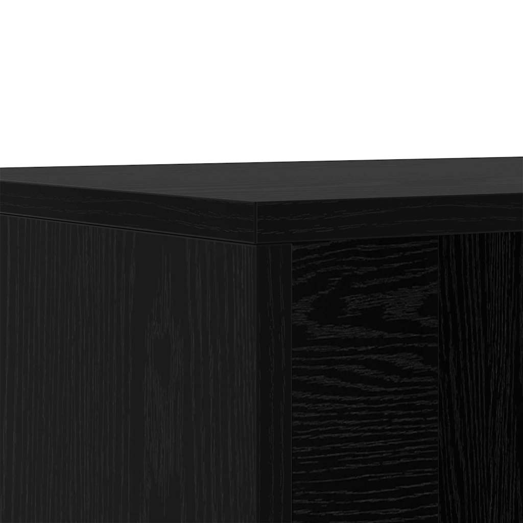 Banco para zapatos con estante Roble Negro 102 x 35 x 35 cm
