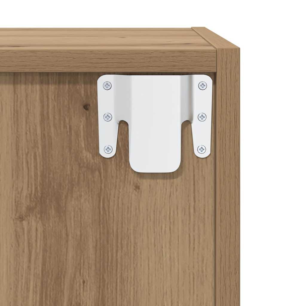 Armario de Pared 2 pcs Roble artesanal 37 x 37 x 37 cm