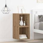 Armario de Pared 2 pcs Roble artesanal 37 x 37 x 37 cm
