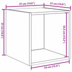 Armario de Pared 2 pcs Roble artesanal 37 x 37 x 37 cm