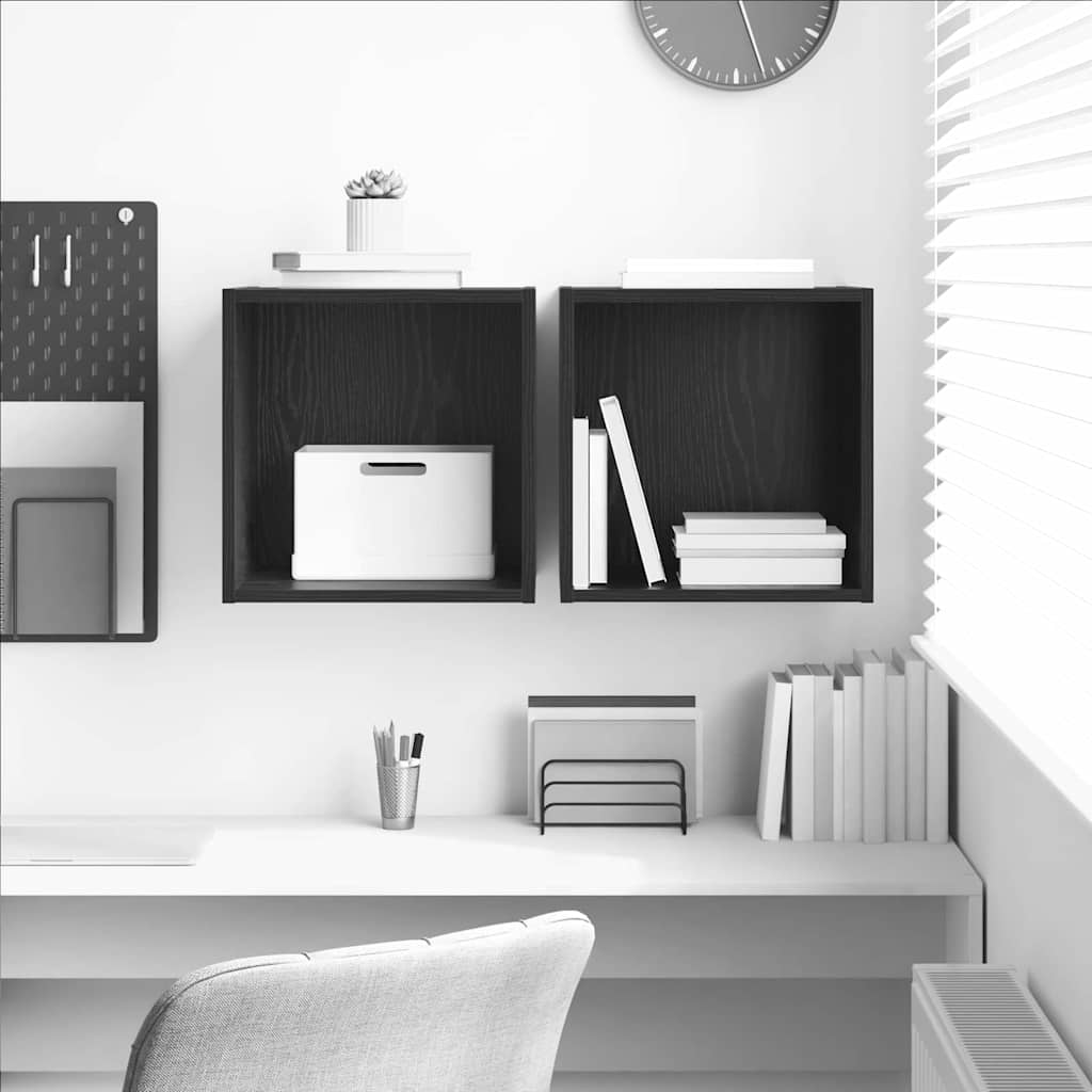 Wall Cabinet 2 pcs Artisan Oak 37 x 37 x 37 cm