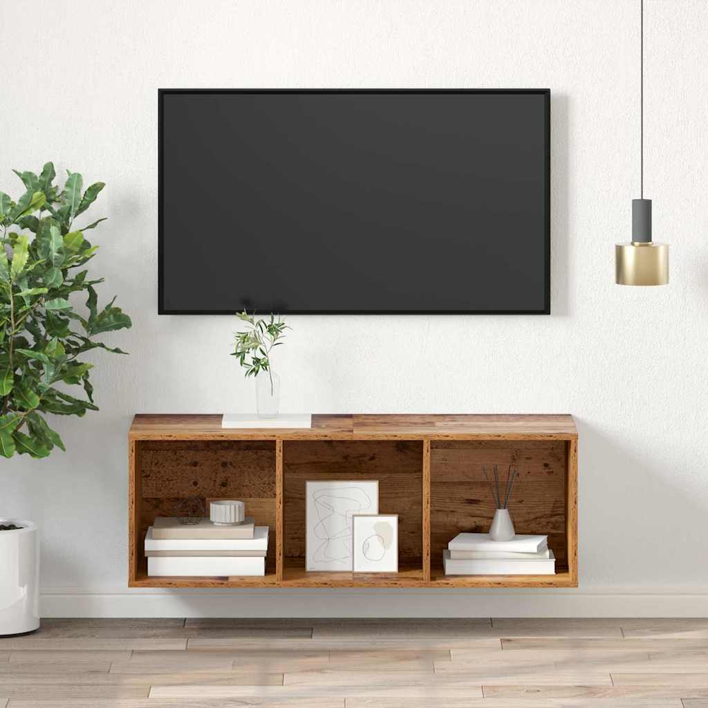 Conjunto de mueble de TV Madera Vieja 37 x 37 x 107 cm