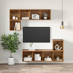 Conjunto de mueble de TV Madera Vieja 37 x 37 x 107 cm
