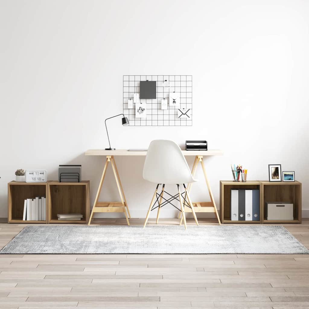 Conjunto de mueble de TV 2 pcs 37 x 35 x 37,5 cm Negro