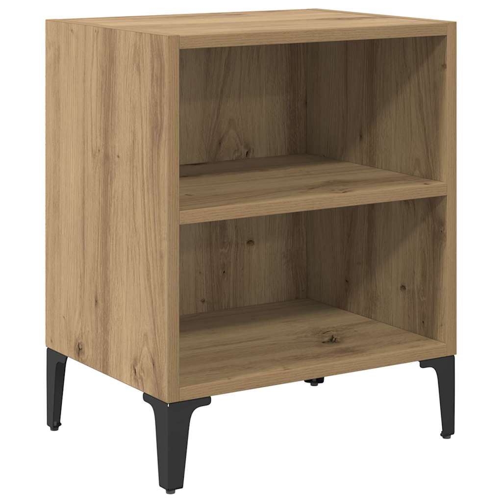 Armario de Noche 2 pcs Roble artesanal 40 x 30 x 50 cm