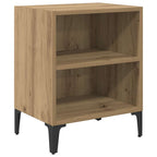 Armario de Noche 2 pcs Roble artesanal 40 x 30 x 50 cm