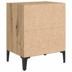 Armario de Noche 2 pcs Roble artesanal 40 x 30 x 50 cm