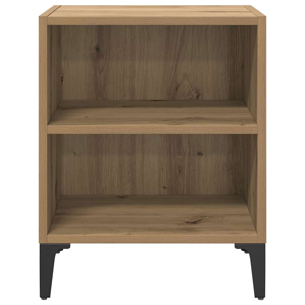 Armario de Noche 2 pcs Roble artesanal 40 x 30 x 50 cm