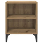 Armario de Noche 2 pcs Roble artesanal 40 x 30 x 50 cm