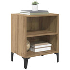 Armario de Noche 2 pcs Roble artesanal 40 x 30 x 50 cm