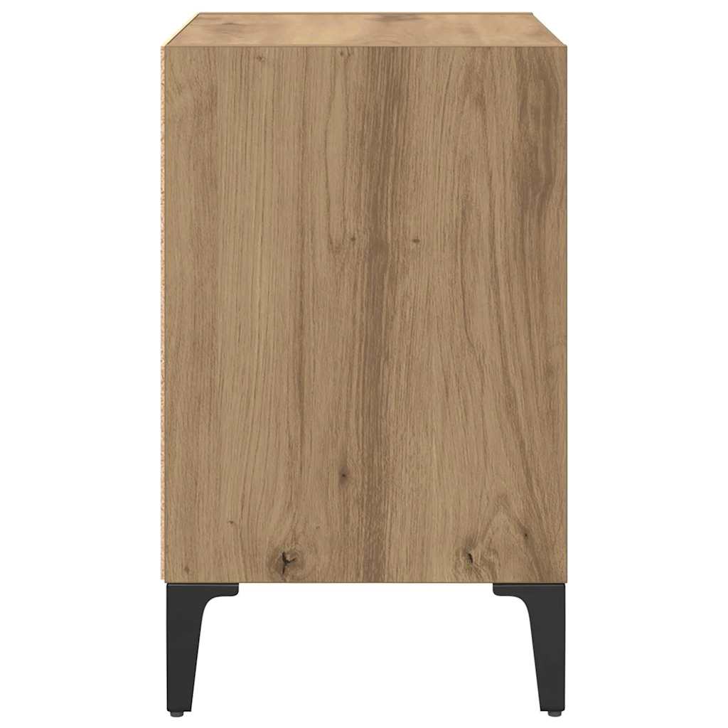 Armario de Noche 2 pcs Roble artesanal 40 x 30 x 50 cm
