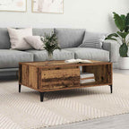 Mesa de Café Madera vieja 90 x 60 x 35 cm Madera contrachapada