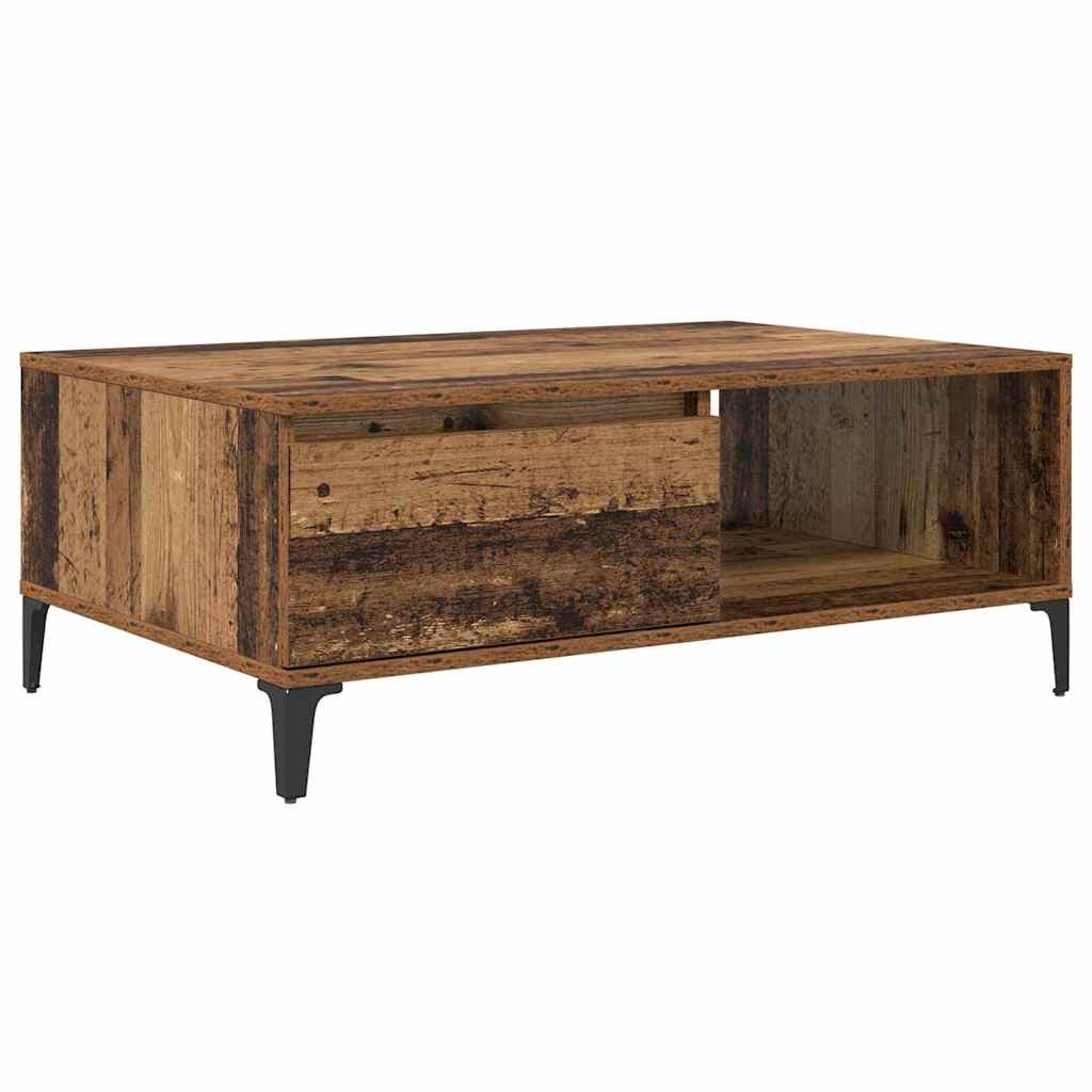Mesa de Café Madera vieja 90 x 60 x 35 cm Madera contrachapada