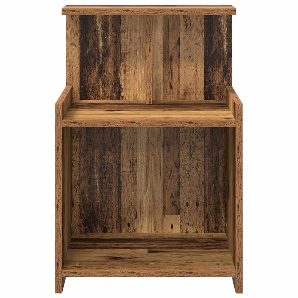 Armario de Noche 2 pcs Madera vieja 40 x 35 x 60 cm