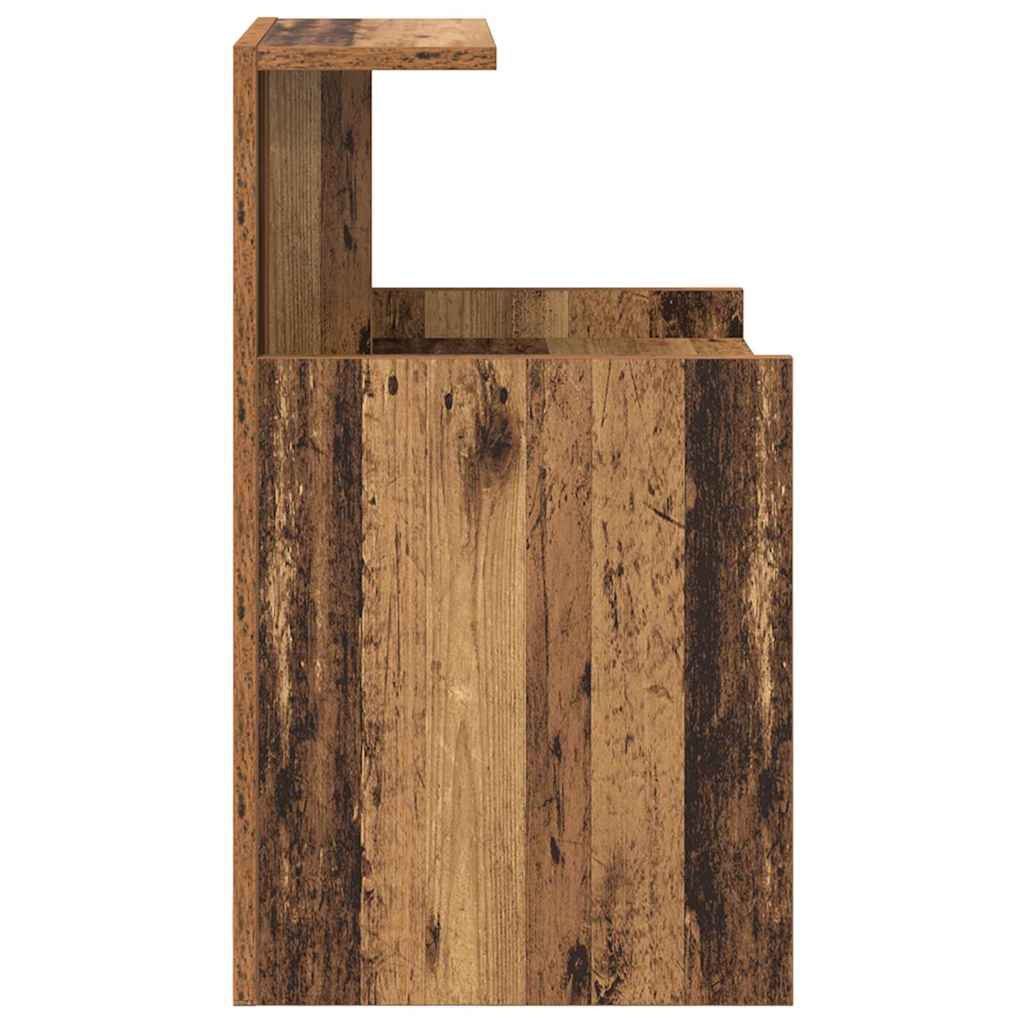 Armario de Noche 2 pcs Madera vieja 40 x 35 x 60 cm