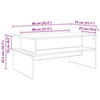 Mesa de Café Madera vieja 90 x 55 x 42,5 cm