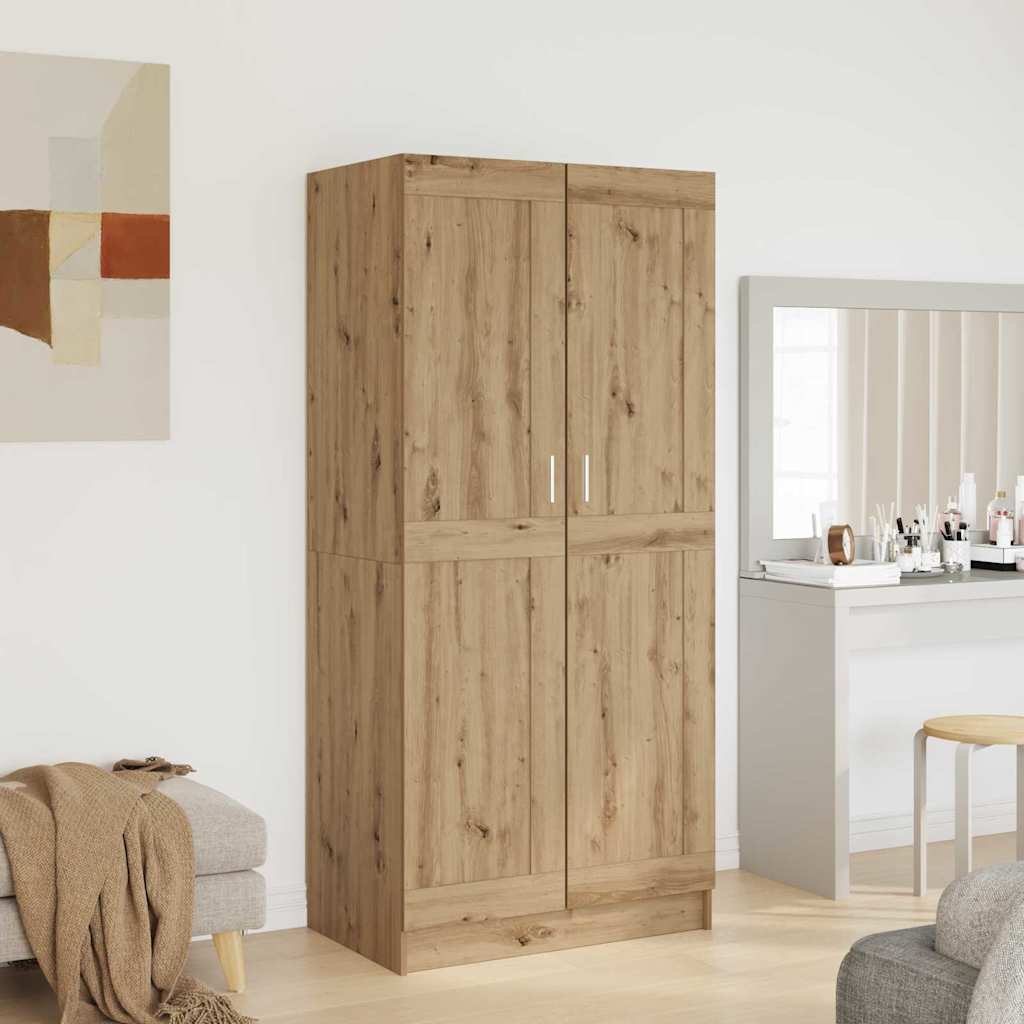 Armario con estante Roble Artesanal 82,5 x 51,5 x 180 cm