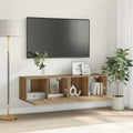 Conjunto de mueble de TV 2 pcs Marrón 60 x 30 x 30 cm