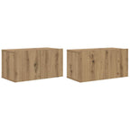Conjunto de mueble de TV 2 pcs Marrón 60 x 30 x 30 cm