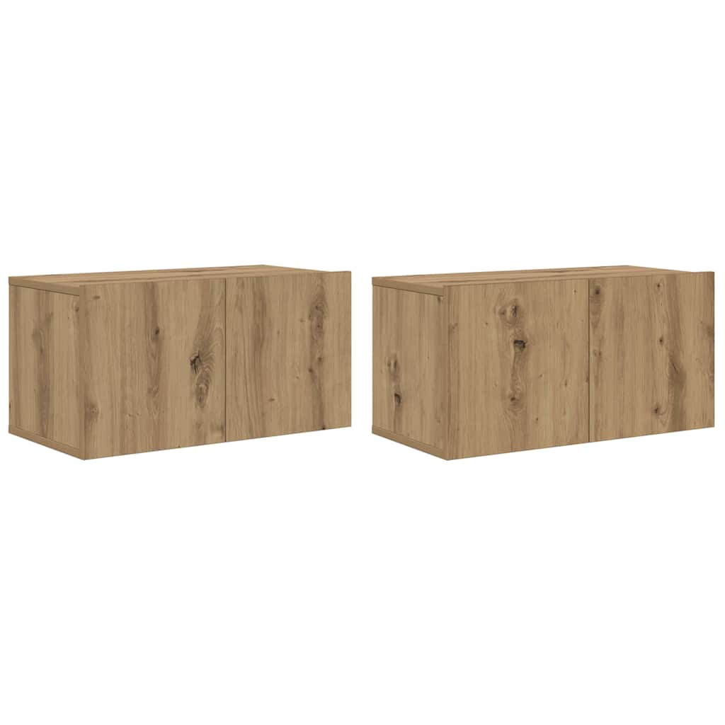Conjunto de mueble de TV 2 pcs Marrón 60 x 30 x 30 cm